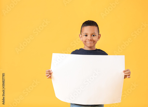 Little African-American boy...
