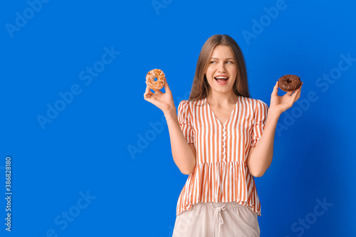 Beautiful young woman with ...