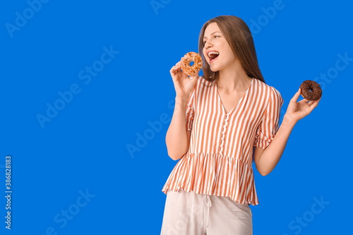 Beautiful young woman with ...