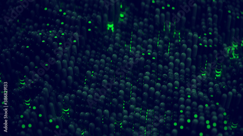 Ripple waving pattern of gl...
