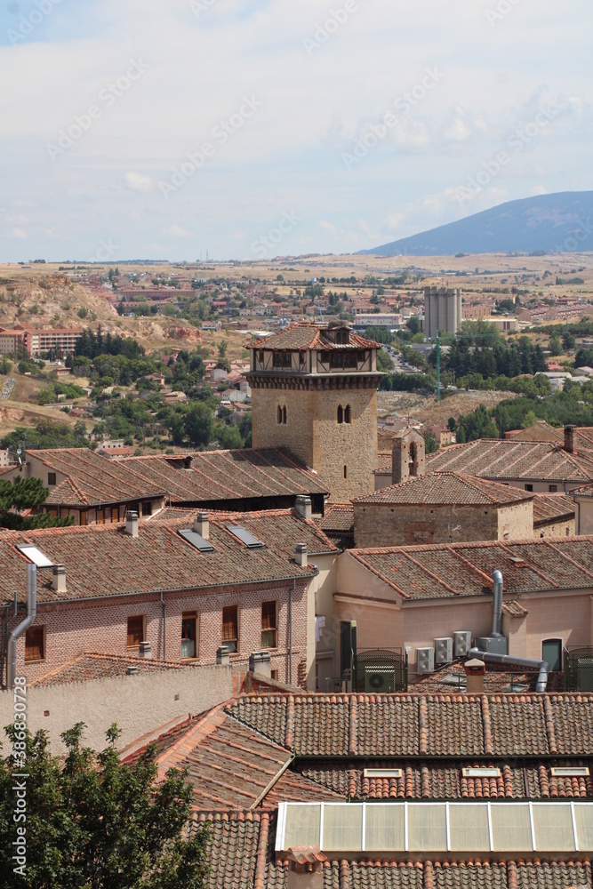 Monasterio en la ciudad española de Segovia