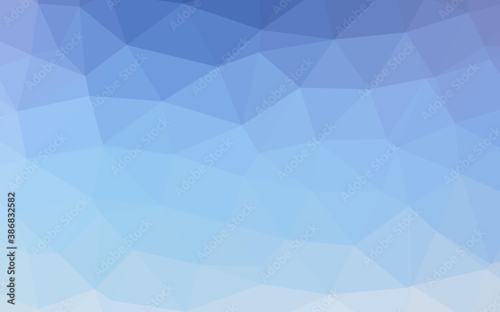 Light BLUE vector polygonal background.