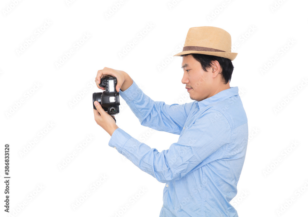 Fashion photographer at work