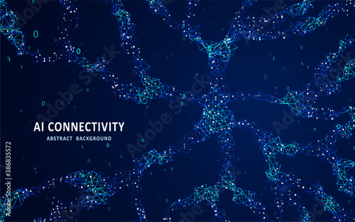 Human neuron anatomy concept