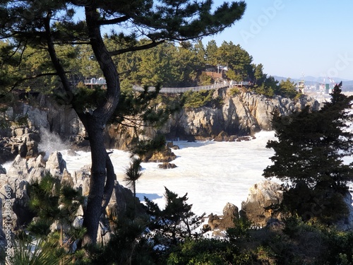 겨울 동해안 추암해변