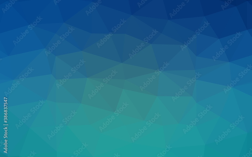 Light BLUE vector abstract polygonal cover. Light BLUE vector abstract polygonal cover.
