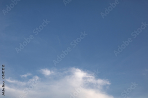 Blue Sky background at morning time