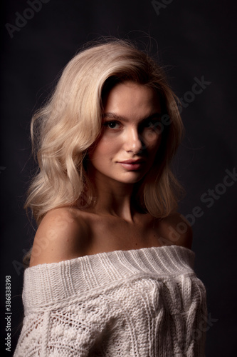 studio portrait of a young woman © vadim_fl