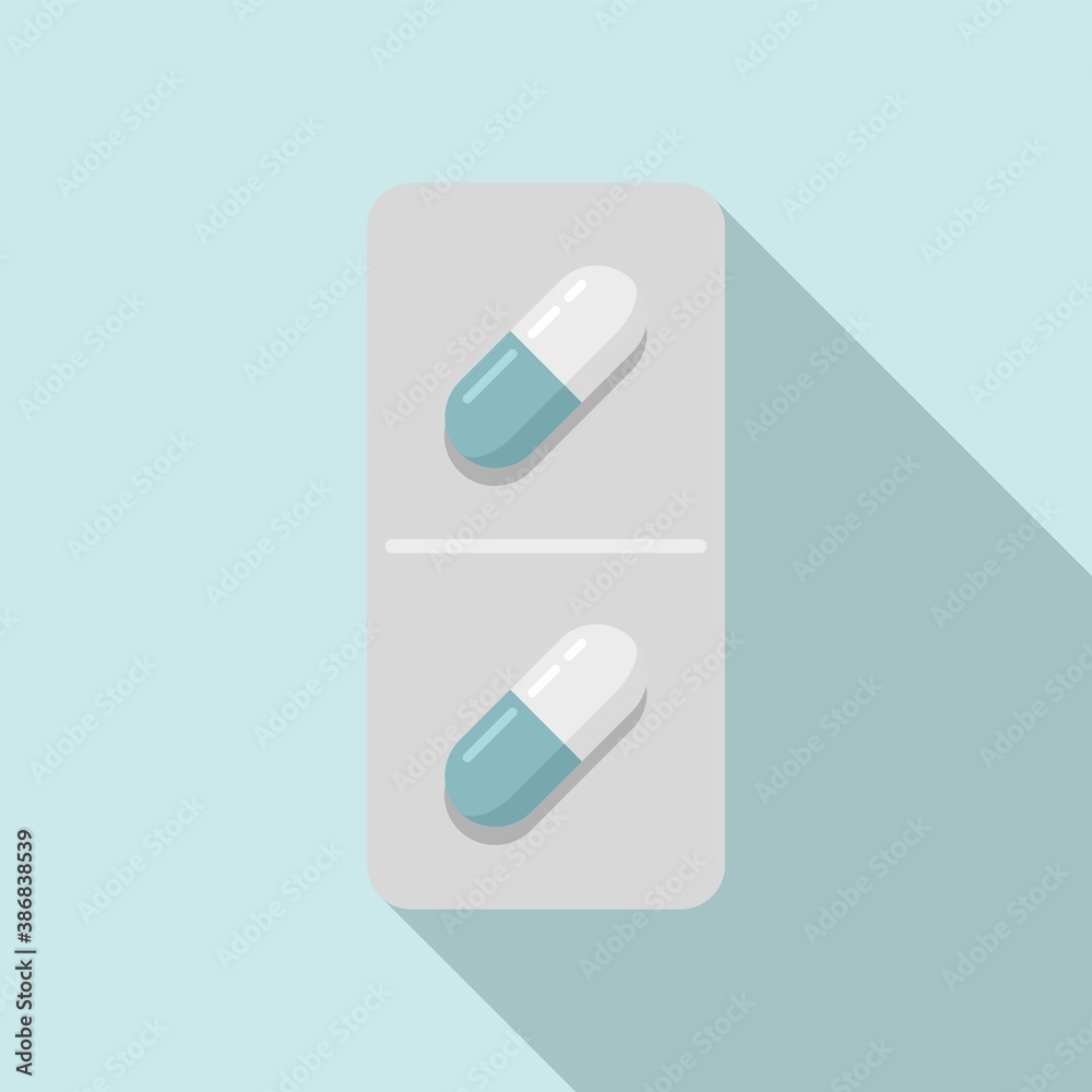 Medical pill icon. Flat illustration of medical pill vector icon for web design Medical pill icon. Flat illustration of medical pill vector icon for web design