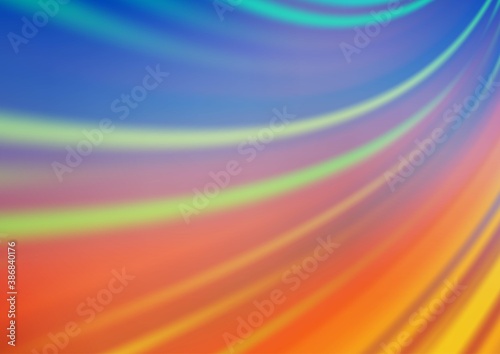 Light Blue, Yellow vector abstract bright background.