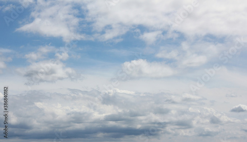 clouds in the blue sky