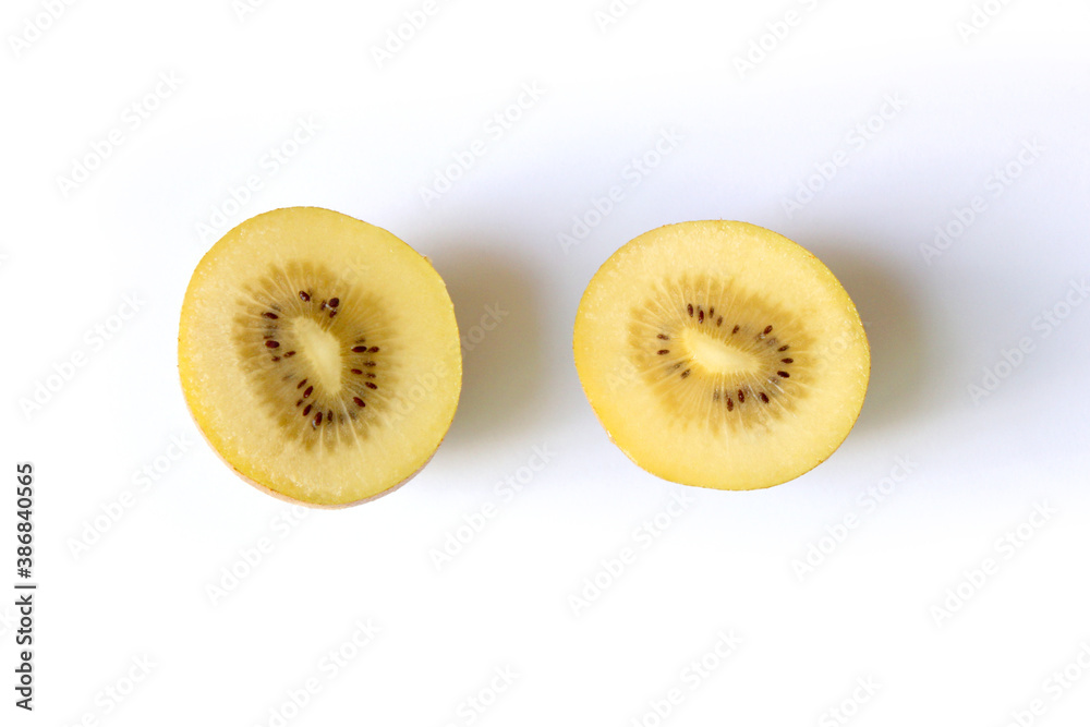 kiwi gold isolated on the white background kiwi gold isolated on the white background