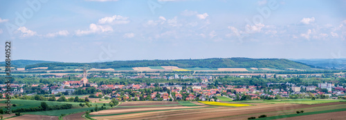 panoramic view of a landscape near herzogenburg, lower austria photo