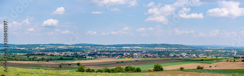 panoramic view of a landscape near herzogenburg, lower austria photo