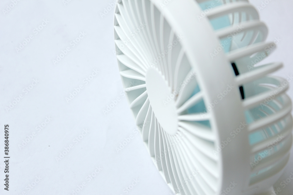 Portable Mini Fan isolated on white background