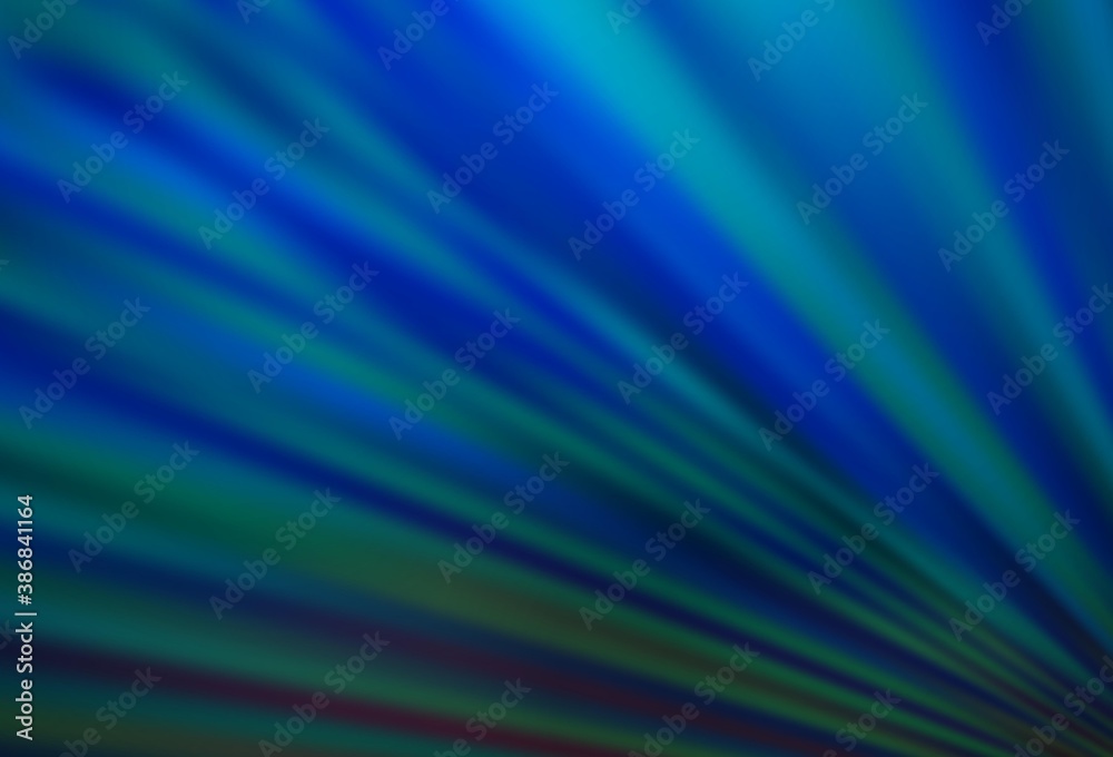 Dark BLUE vector backdrop with long lines.