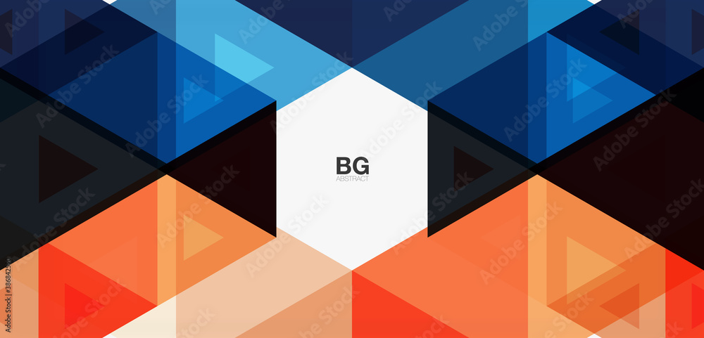 Mosaic triangle pattern abstract background for cover, banner, flyer and poster and other template Mosaic triangle pattern abstract background for cover, banner, flyer and poster and other template
