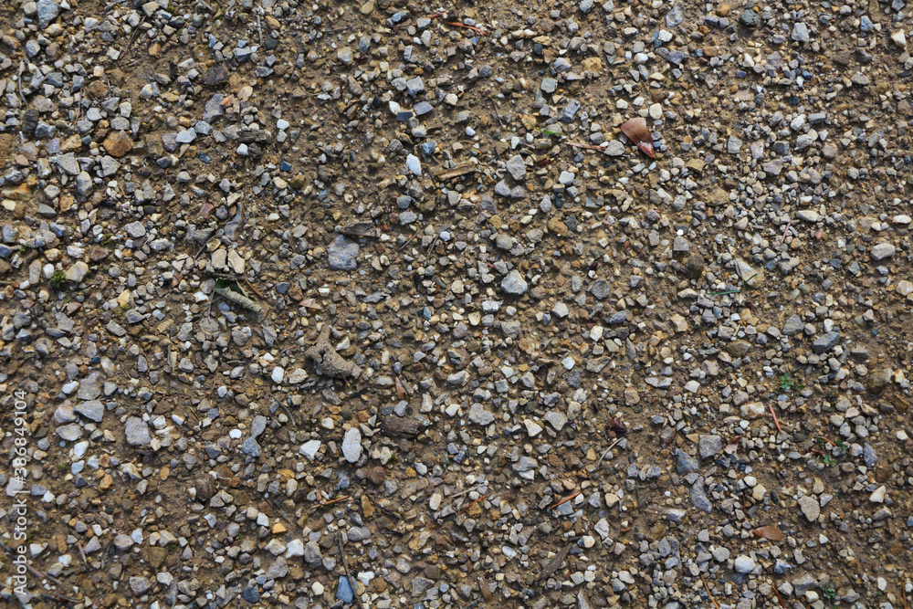 texture terre gravier cailloux de couleur marron et gris