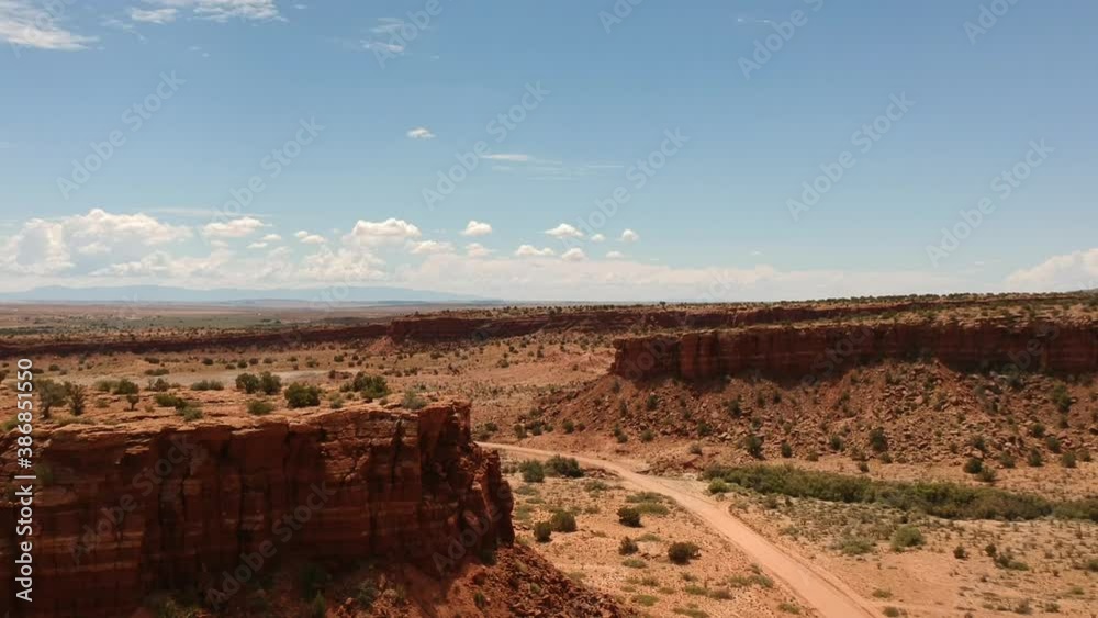 Drone shot from a New Mexico desert (Tohajiilee), outside of Albuquerque. The area is famous for being a Breaking Bad location. Drone shot from a New Mexico desert (Tohajiilee), outside of Albuquerque. The area is famous for being a Breaking Bad location.