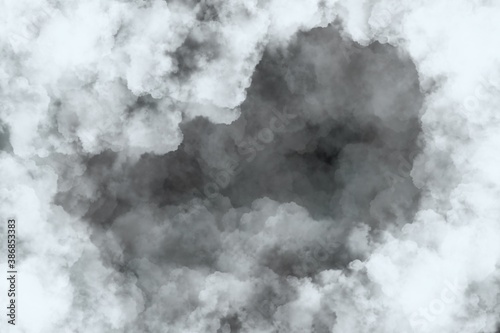black and white smoke