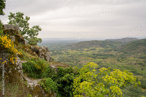Nautre and landscape in San Martin de Trevejo area, Sierra de Gata caceres extremadura, spain
