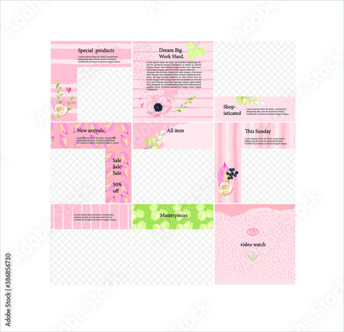 Design backgrounds for social media.