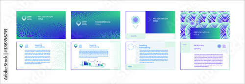 E-presentation or landing page template