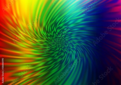 Light Multicolor  Rainbow vector abstract blurred background.