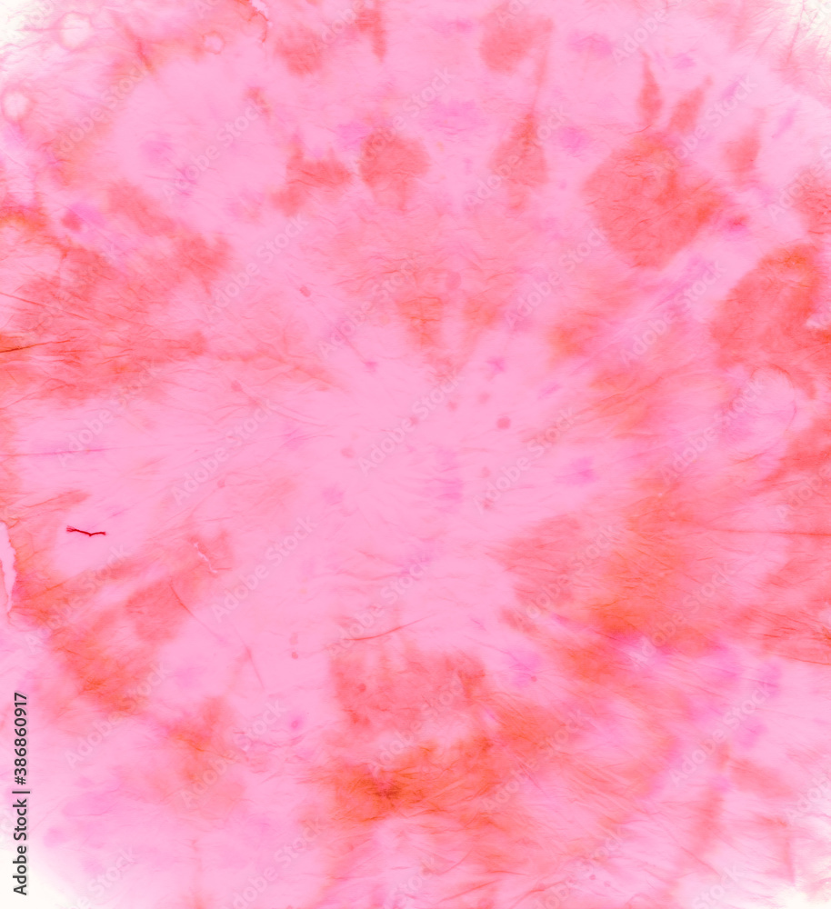 Hippie Pattern with Watercolor Spiral. Batik 