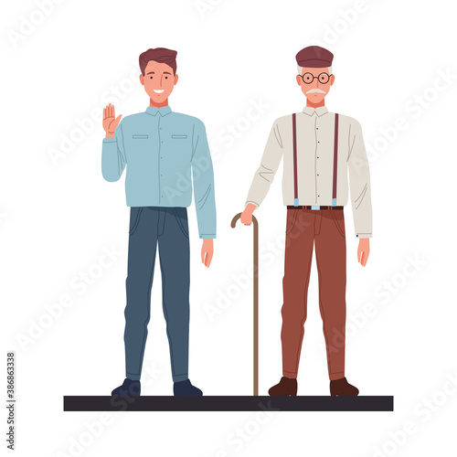 skinny and old men perfectly imperfect characters
