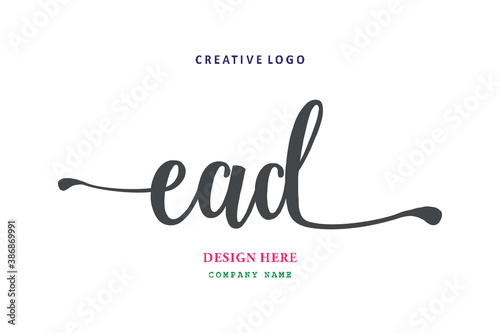 logo composition of the letter EAD is simple, easy to understand and authoritative