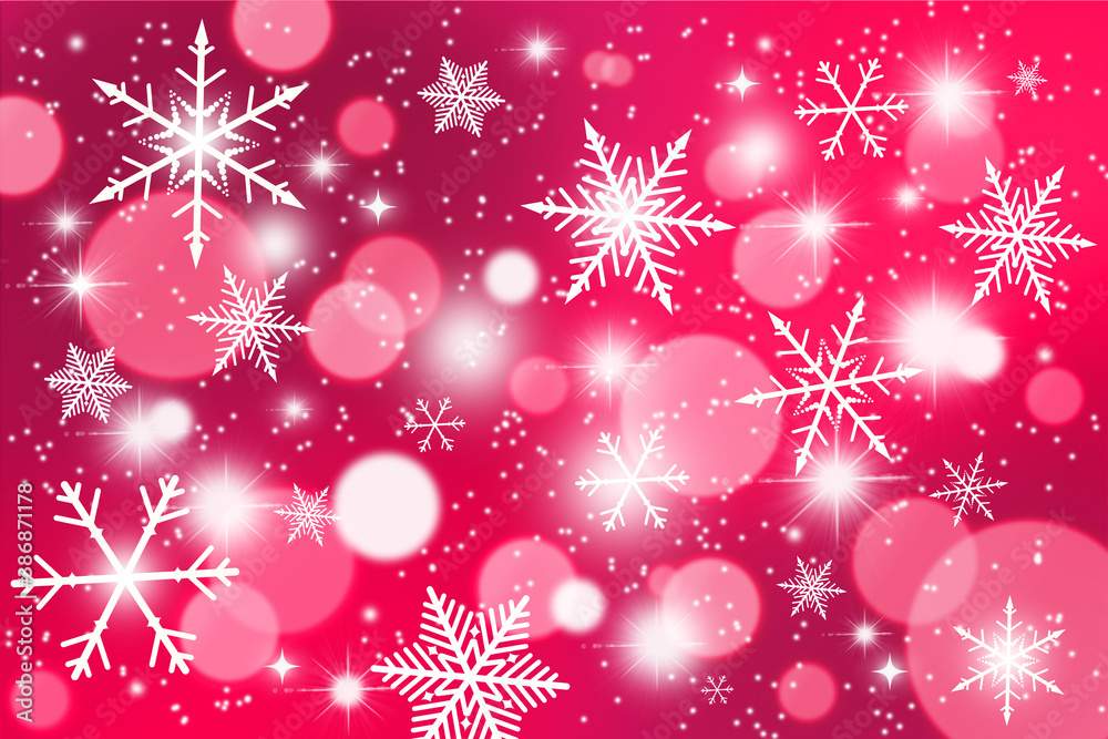 雪の結晶の冬のイラスト 背景 冬のイメージ snow flake winter illustration