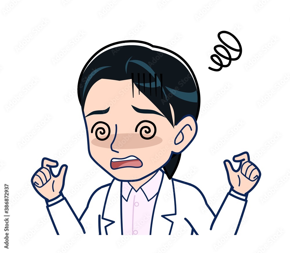 Young female doctor in a white lab coat Young female doctor in a white lab coat