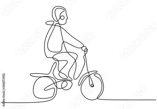 Continuous single drawn one...