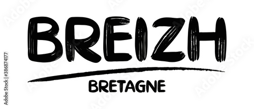 BREIZH BRETAGNE BZH TYPO TITRE