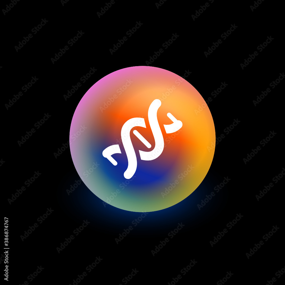 Obraz premium DNA - App Button