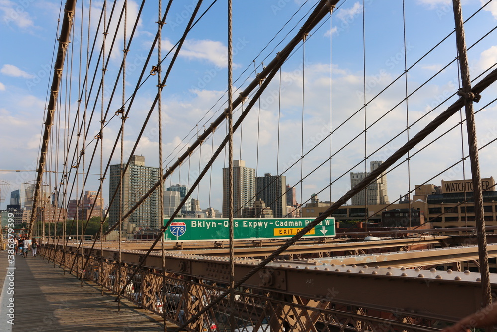 Fototapeta premium New York Manhattan Brooklyn Bridge City Building