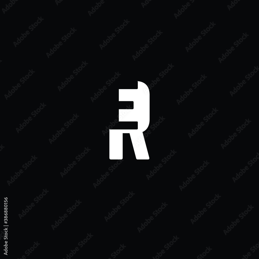 Creative Professional Trendy and Minimal Letter ER RE Logo Design in Black and White Color, Initial Based Alphabet Icon Logo in Editable Vector Format Creative Professional Trendy and Minimal Letter ER RE Logo Design in Black and White Color, Initial Based Alphabet Icon Logo in Editable Vector Format