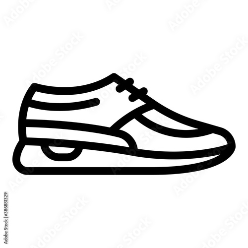 New sneakers icon. Outline new sneakers vector icon for web design isolated on white background