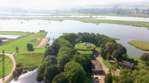 Houten, Utrecht / The Netherlands - October 1th 2020: Fort Honswijk near Houten, the Netherlands - part of the Dutch Waterline photo