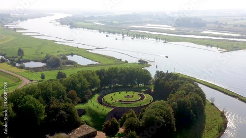 Houten, Utrecht / The Netherlands - October 1th 2020: Fort Honswijk near Houten, the Netherlands - part of the Dutch Waterline photo