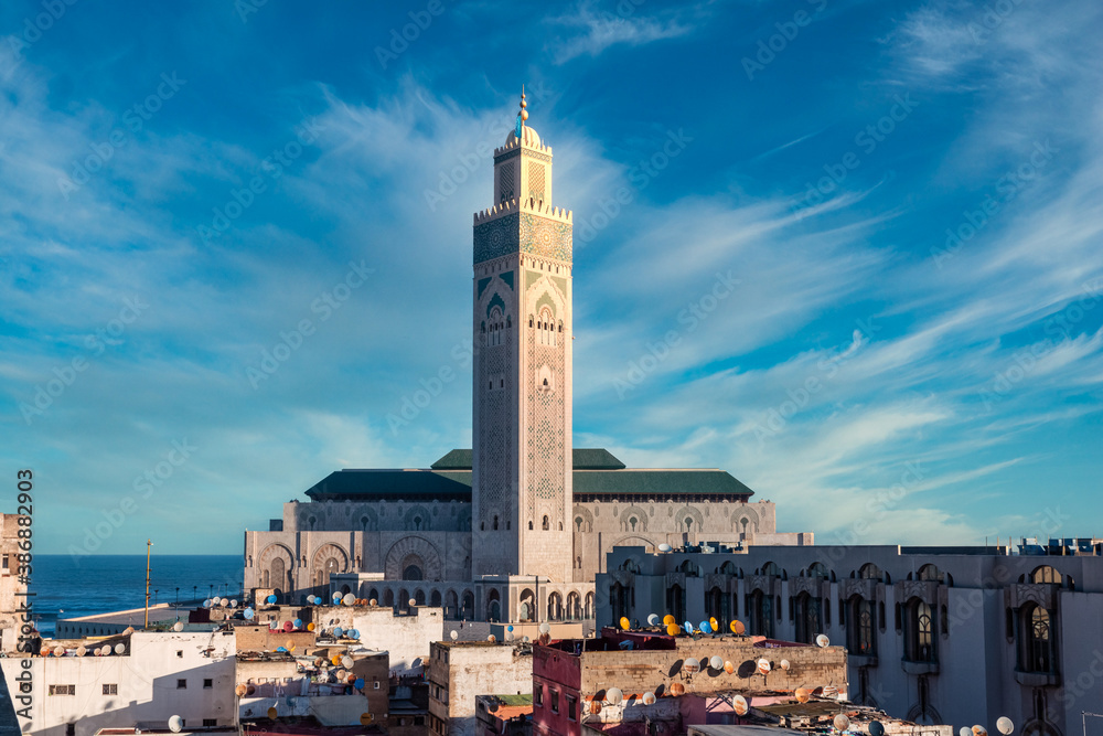 Fototapeta premium Hassan II mosque in Casablanca, Morocco