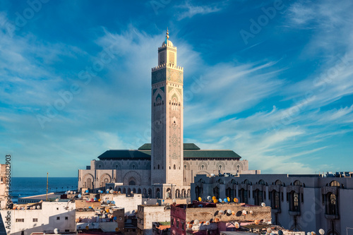 Hassan II mosque in Casablanca, Morocco