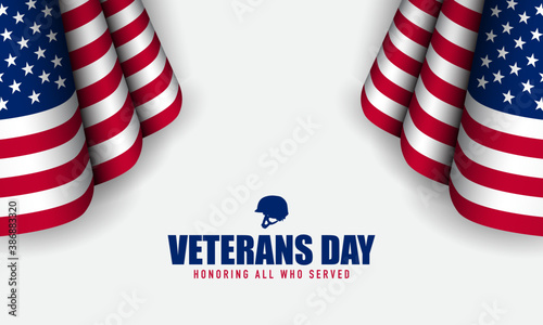 Vector illustration of Veterans Day.