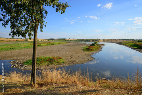 Natural site of the Vicario reservoir  in Peralvillo  Ciudad Real.