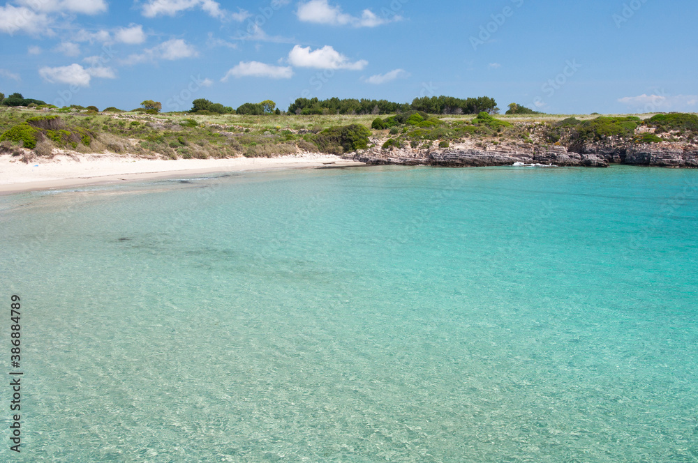 La Bobba beach, Carloforte, St Pietro Island, Carbonia - Iglesias district, Sardinia, Italy, Europe