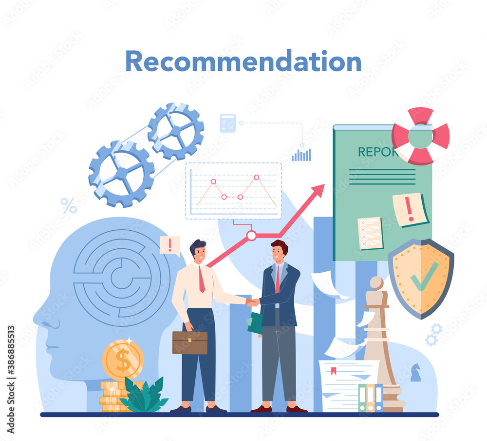 Audit concept. Business operation research and analysis. Professional