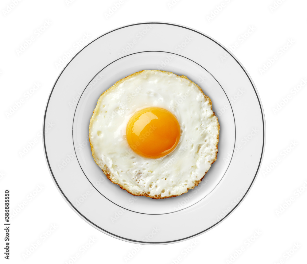fried egg on white dish fried egg on white dish