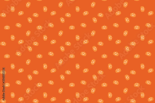 orange pumpkins on an orange background