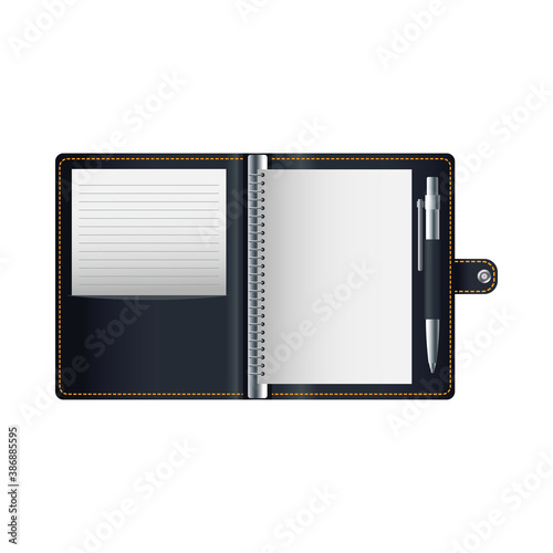 diary book mockup isolated icon